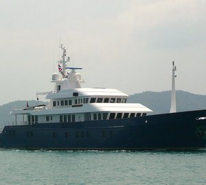 Narasaki 50m motor yacht Northern Sun (ex Hokko Maru, Northern Light) on display at Hainan Rendez-Vous 2012