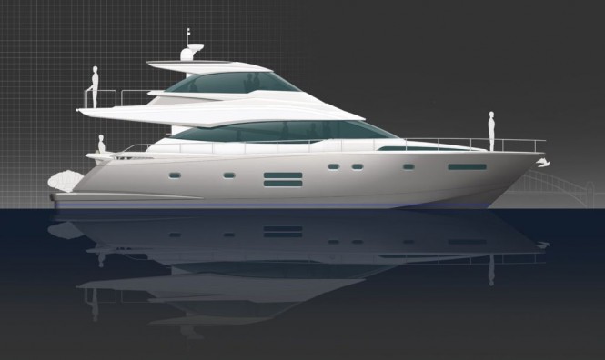 New Johnson 65 enclosed flybridge motor yacht from Dixon Yacht Design