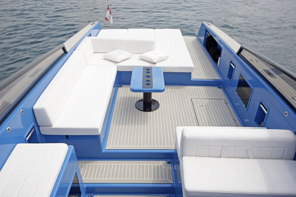 On board the VanDutch 40 Yacht