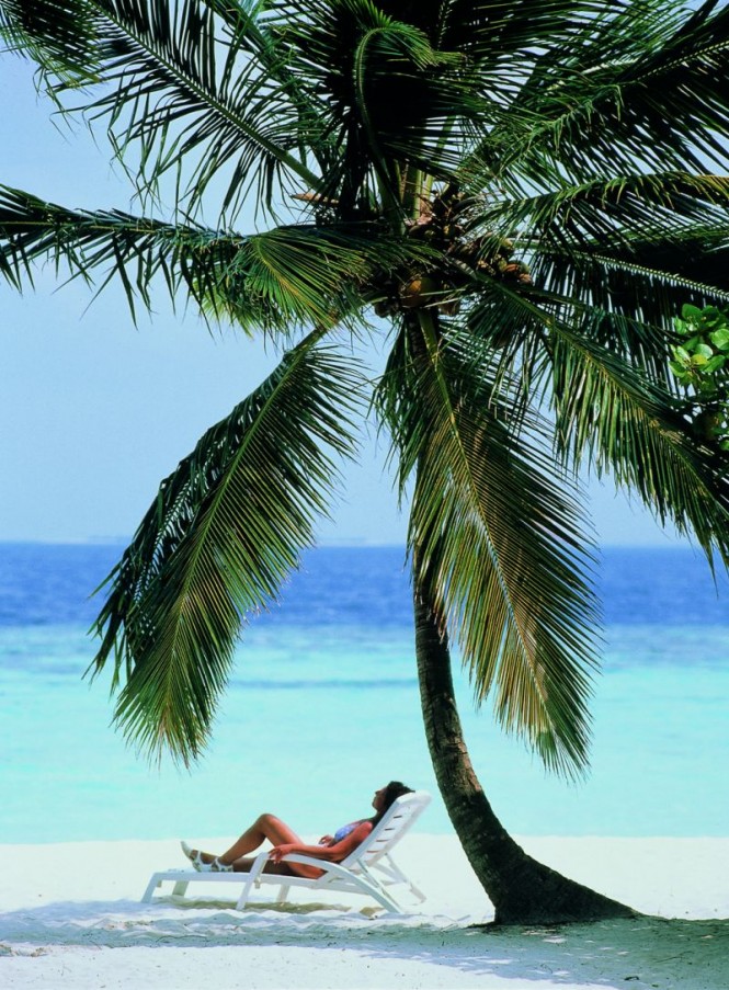 Relaxing on the beach