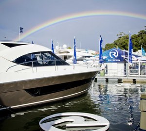 The Inaugural Riviera Festival with the new 75 Flybridge yacht on display 
