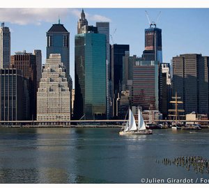 119´ Sailing Yacht Tara Arrives at Dennis Conner's North Cove