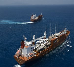 Sevenstar Yacht Transport load and discharge first yachts in Australia in 2012