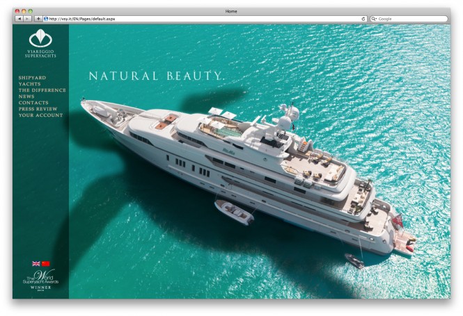 Super yacht RoMa seen in all her splendour under a Caribbean sun in Antigua