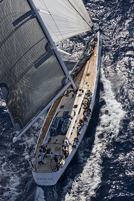 Swan 90 Sailing yacht White Lie racing - Credit Rolex - Carlo Borlenghi