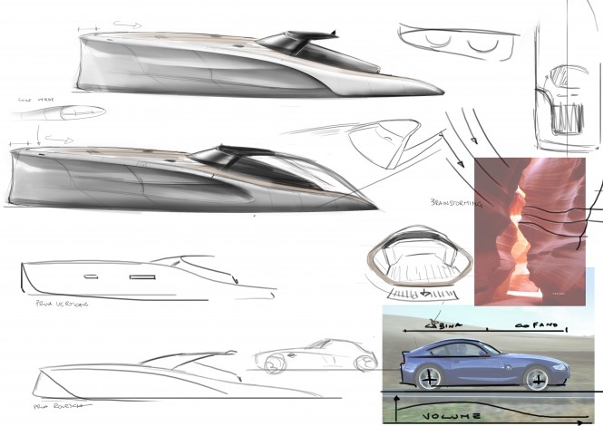 The 14m Yacht Nirvana Sketches