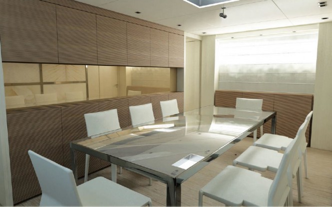 The 28.60m luxury motor yacht SL94 Dining Room