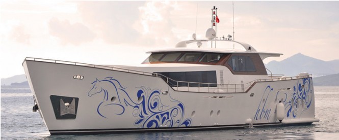 The 31.70m motor yacht AD5 by Agantur Shipyard