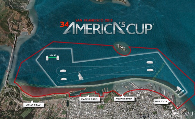The 34th America´s Cup Race Course