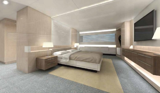 The 35m Arcadia 115 M´Ocean Superyacht Owner´s Suite