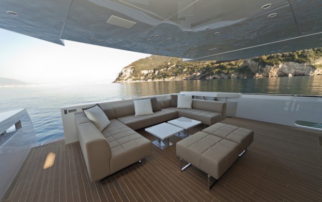 The 35m motor yacht M´Ocean Exterior