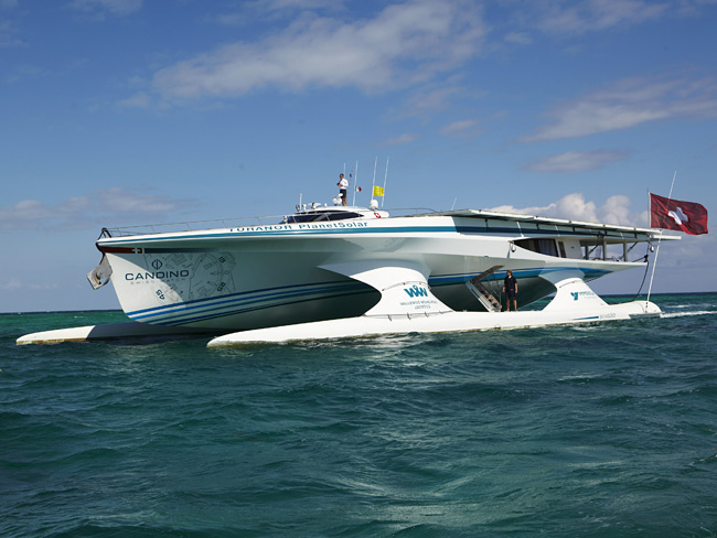 The 35m yacht PlanetSolar