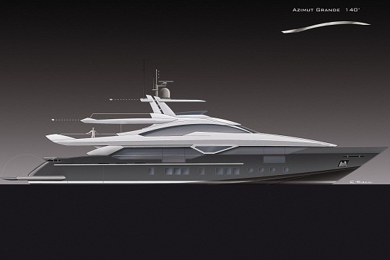 The 42m luxury motor yacht Azimut Grande 140