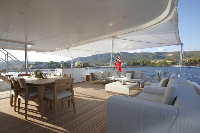 The Feadship Superyacht Helix Bridge Deck Aft