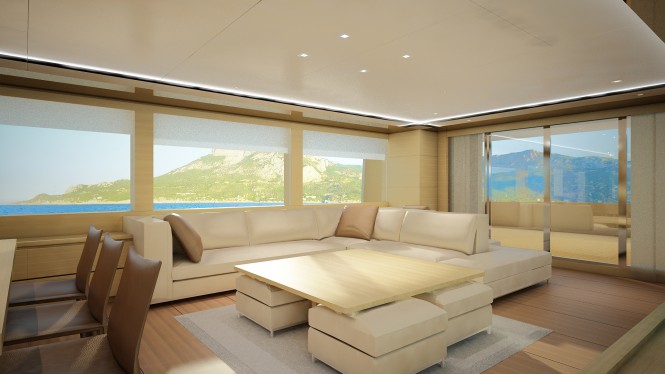 The Logica 98 Superyacht Saloon