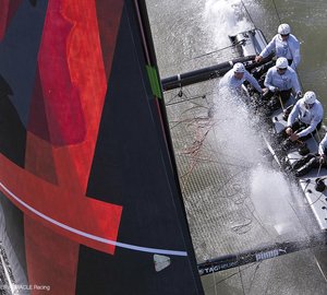 The First America´s Cup catamaran yacht AC72 due to be launched in July