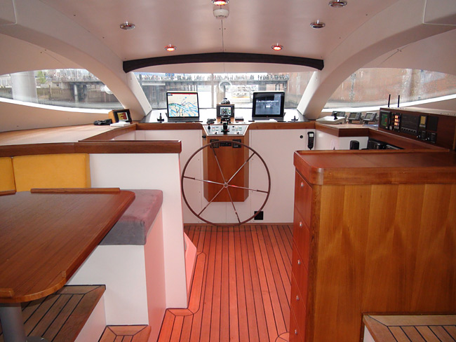 The PlanetSolar Yacht Interior
