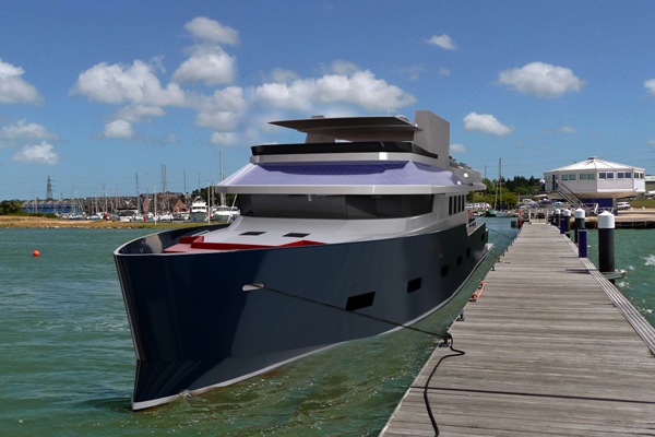 The Vismara 90 Superyacht - front view