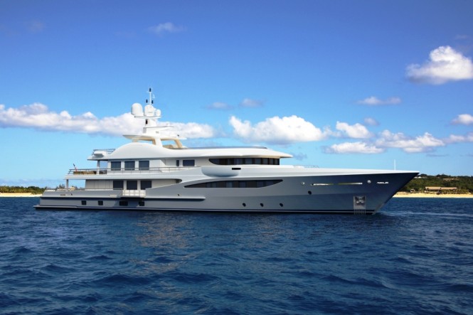 The customised LIMITED EDITIONS AMELS 180 Superyacht