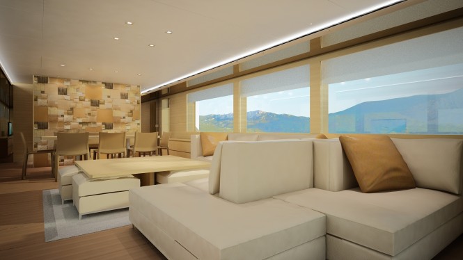 The luxury yacht Logica 98 Interior