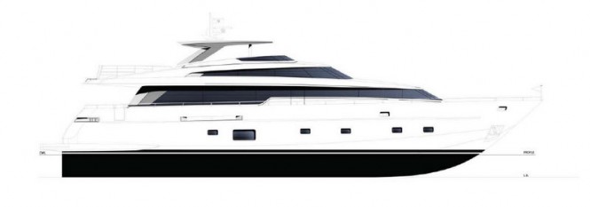 The luxury yacht SL94 by Sanlorenzo