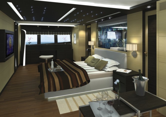 The super yacht Soraya 46 Owner´s Cabin