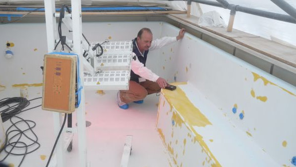 Varadero paint & refinishing job on the superyacht Saint Nicolas