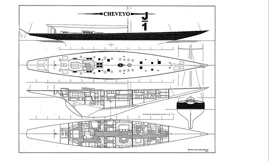 42.4m Superyacht CHEVEYO Layouts