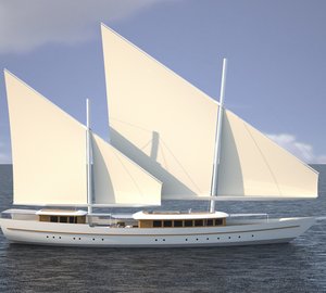 Romantic 60m Sailing Dhow by Van Geest Design