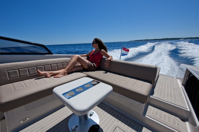 Aboard the yacht VanDutch 30