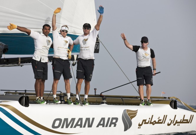 Act 1, Muscat - Day 4 - sailing yacht Oman Air Credit: Lloyd Images