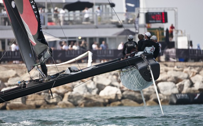Extreme Sailing Series 2012. Act 1.The Wave Muscat. OmanCredit: Lloyd Images Extreme Sailing Series 2012. Act 1.The Wave Muscat. OmanCredit: Lloyd Images