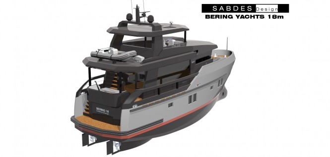 Bering 18 Yacht - rear view