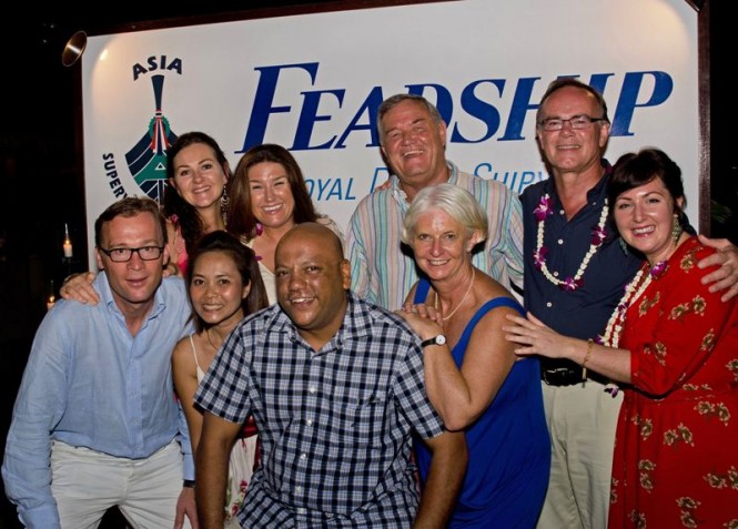 Captain Charlie with other celebrants at Asia Superyacht Rendezvous