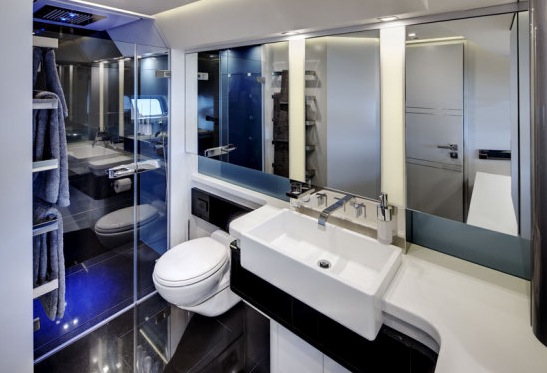 Dubois 37m sailing yacht Bliss by Yachting Developments Interior - Bathroom