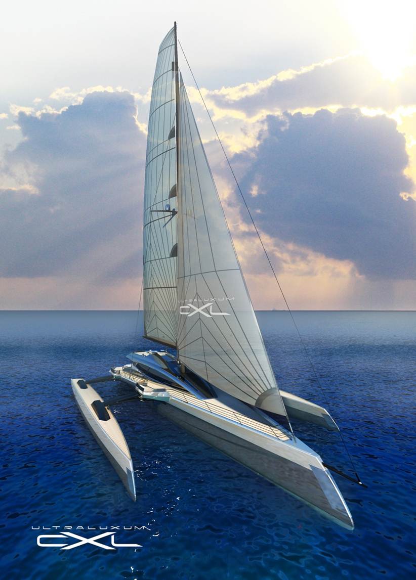 luxury sailing trimaran