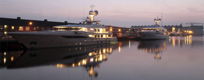 Five superyachts by Amels due to be delivered this spring