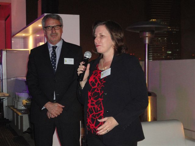 Gerard Seeber - Consul General Austrade Dubai with Sharon Foster Export Adviser NSW Trade  Enterprise