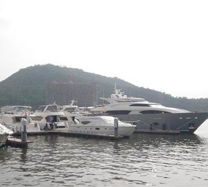 RP120 superyacht MUSES by Horizon Yachts arrives in Sanya for the 2012 Hainan Rendezvous