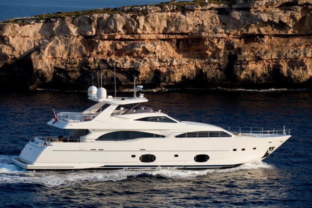 Inspiration II motor yacht available for charter at the Naples America's Cup World Series 2012