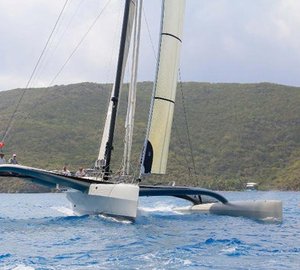 BVI Spring Regatta & Sailing Festival 2012: the Bitter End Cup won by Dufour 405 sailing yacht Team Trolly Car