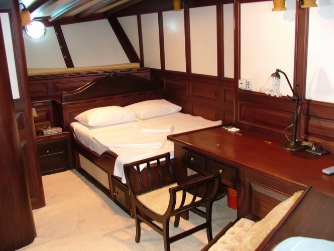 Luxurious interior aboard Turkish Gulet Grande Mare