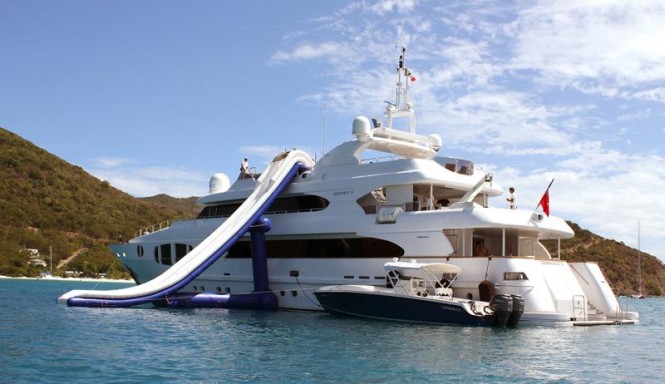 Luxury charter yacht KIMBERLY II - Slide and Towed Tender