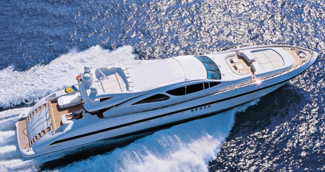 Luxury motor yacht Mangusta 130