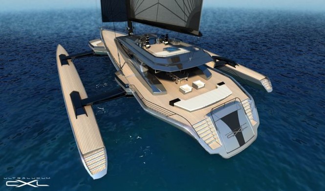 Luxury trimaran sailing yacht Ultraluxum CXL - Silver version