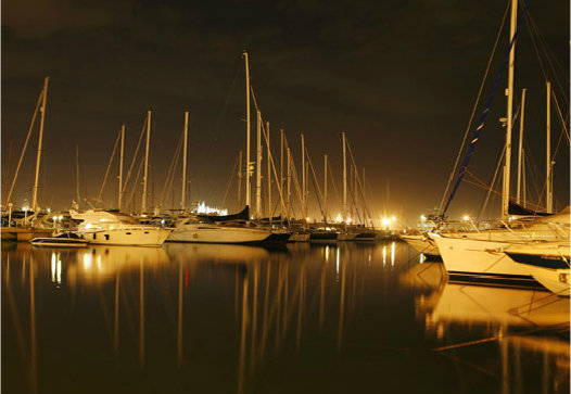 Marina Port de Mallorca by night