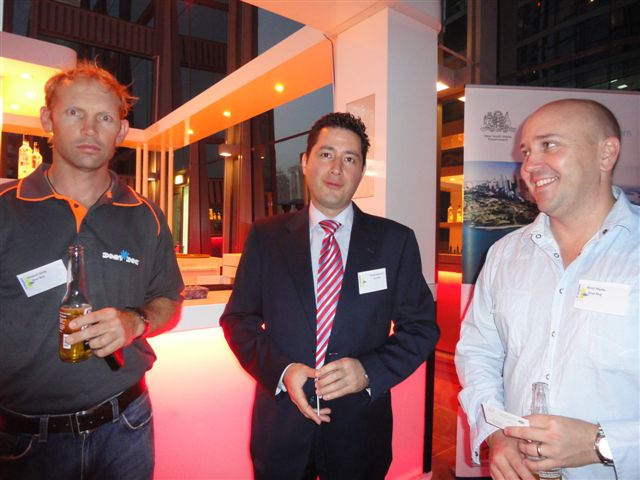 Michael Skalij - Boat Bog Babak Khosravi - Austrade Brett Mudie - Boat Bog