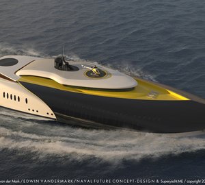 Hybrid 2021 yacht concept by Edwin van der Mark of VANDERMARK