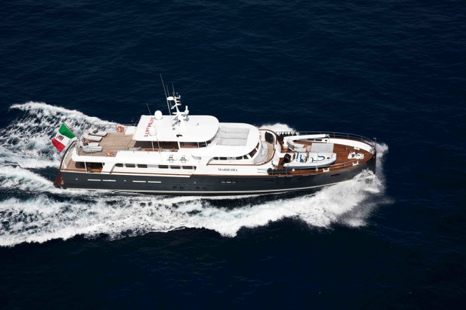 Motor yacht Marhaba available for charter at the Naples America's Cup World Series 2012