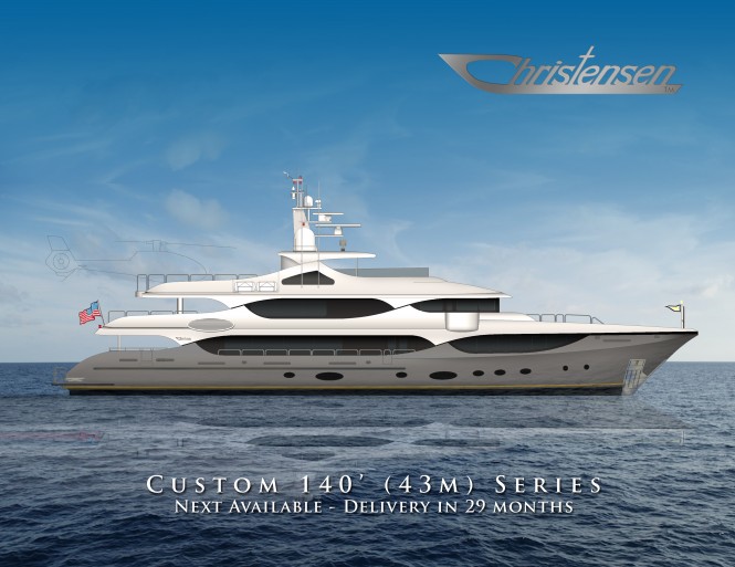 A Custom 140´ Series Superyacht by Christensen - Similar style to the new 142' Christensen Yacht